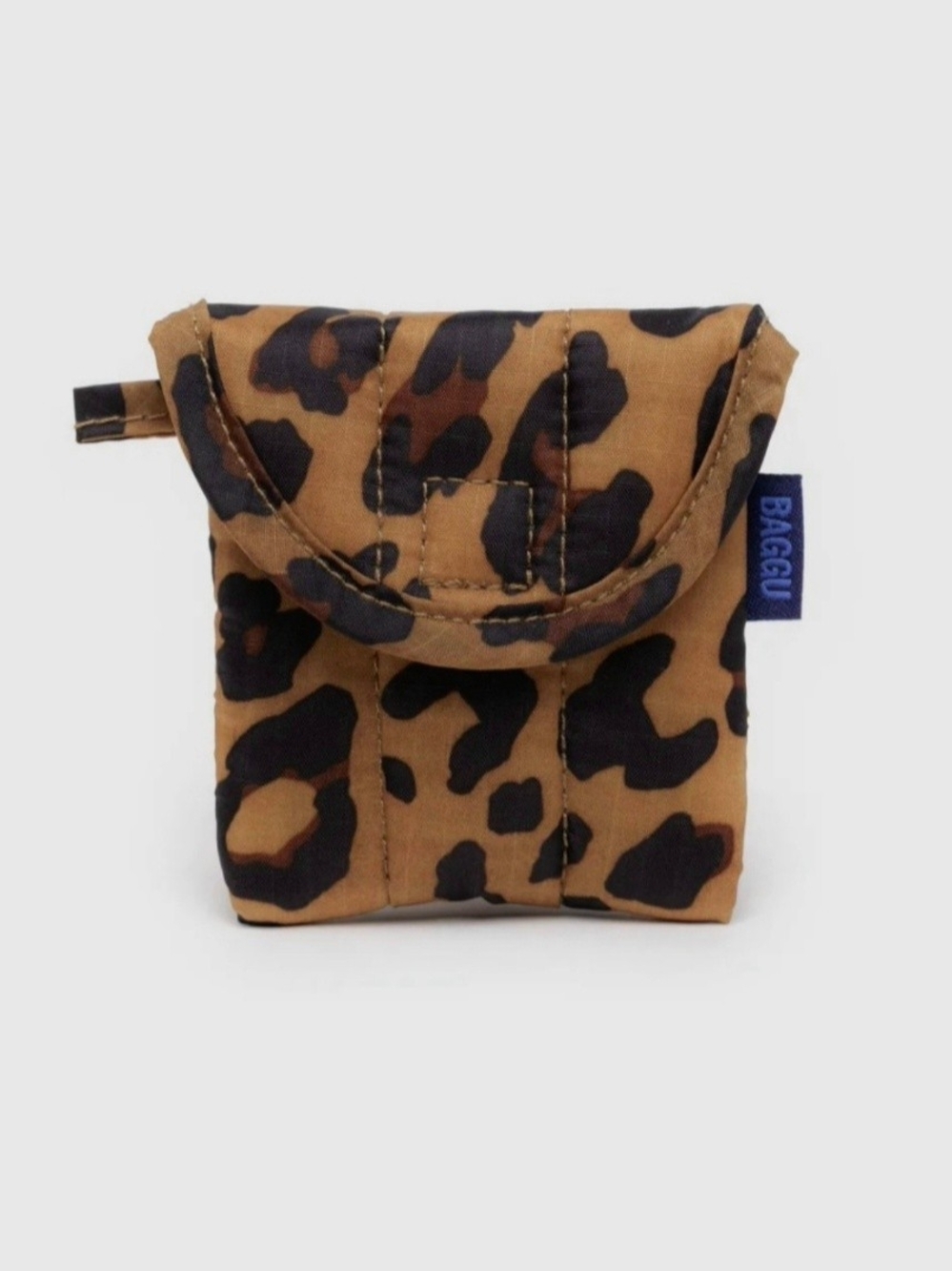 BAGGU Puffy Leopard Earbuds Case